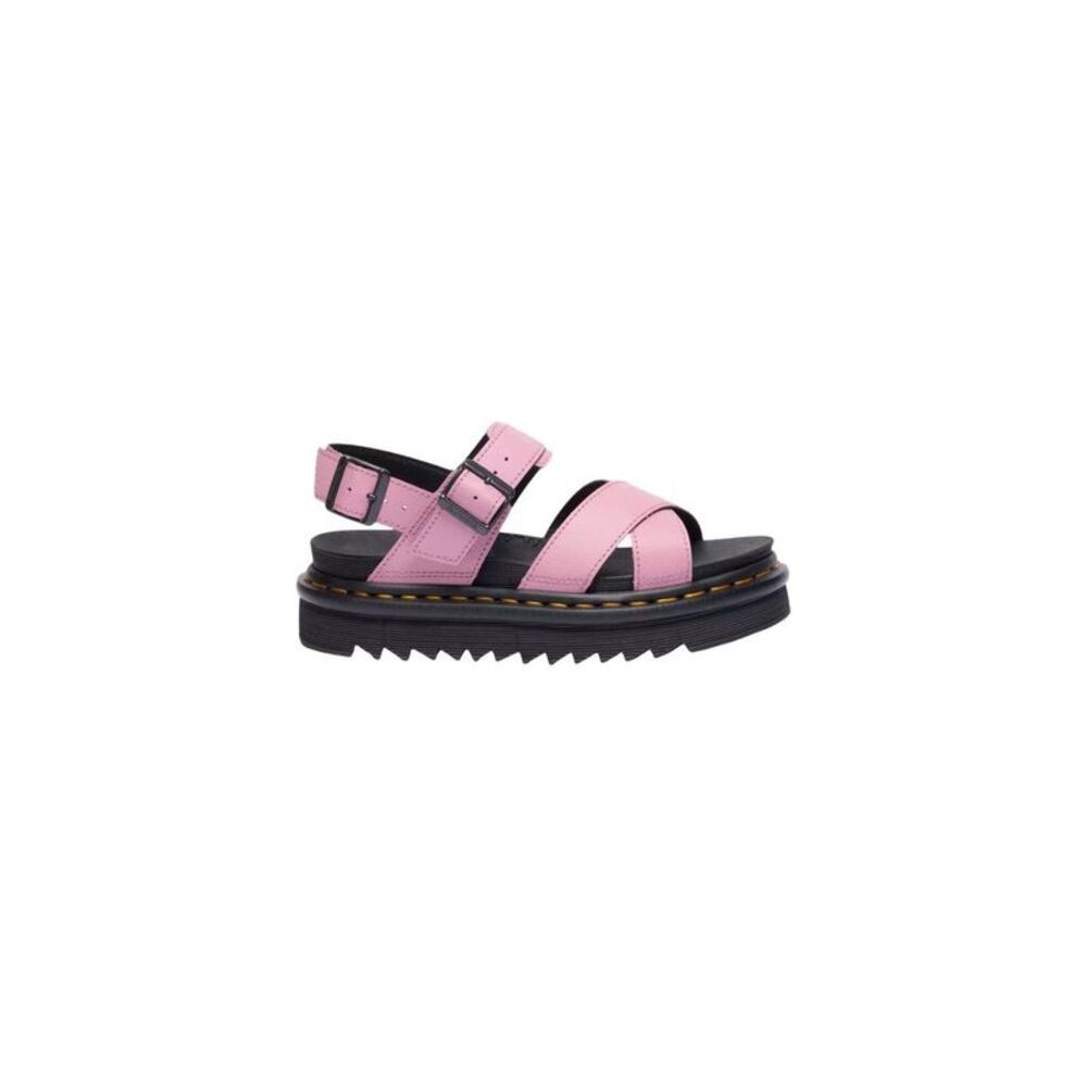 Dr. Martens Pink Leather Platform Women's Sandals